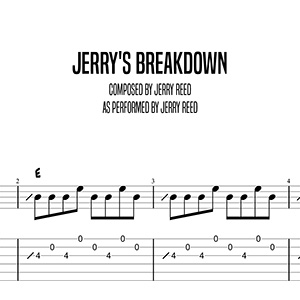 Jerry's Breakdown, Jerry Reed (Advanced)