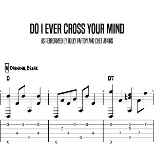 Do I Ever Cross Your Mind, Dolly Parton and Chet Atkins (Fingerstyle)