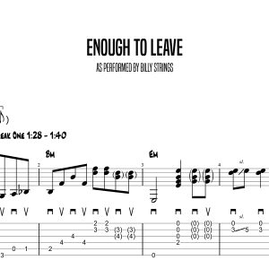 Enough To Leave, Billy Strings (Advanced)