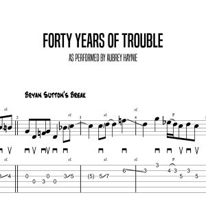 Forty Years of Trouble, Bryan Sutton (Advanced)