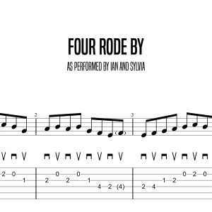 Four Rode By, Ian and Sylvia (Intermediate)