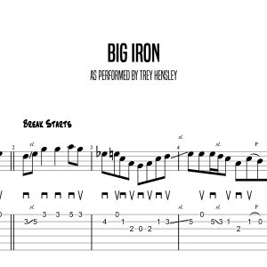 Big Iron, Trey Hensley (Advanced)