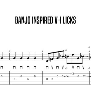 Banjo Inspired V-I Licks, Marcel Ardans (Intermediate)