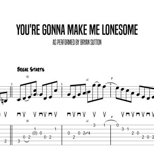 You're Gonna Make Me Lonesome, Bryan Sutton (Advanced)