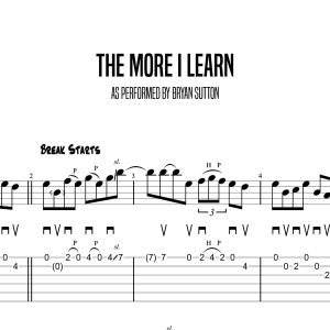 The More I Learn, Bryan Sutton (Advanced)