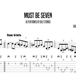 Must Be Seven, Billy Strings (Advanced)