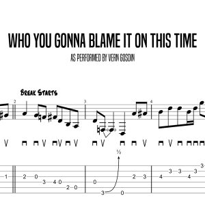 Who Are You Gonna Blame It On This Time, Vern Gosdin (Intermediate)
