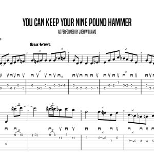 You Can Keep Your Nine Pound Hammer, Josh Williams (Advanced)