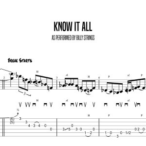 Know It All, Billy Strings (Advanced)