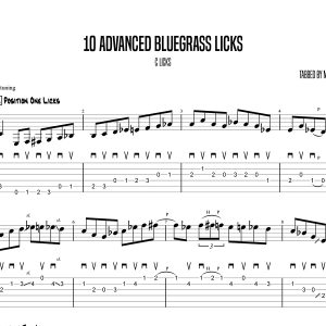 10 Advanced Bluegrass Licks (C), Marcel Ardans (Advanced)