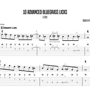 10 Advanced Bluegrass Licks (D), Marcel Ardans (Advanced)