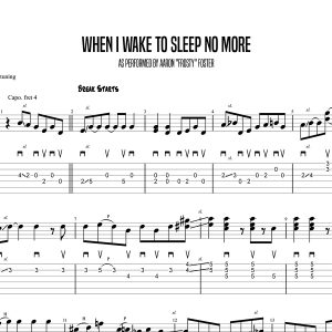 When I Wake Up To Sleep No More, Aaron Frosty Foster (Advanced)